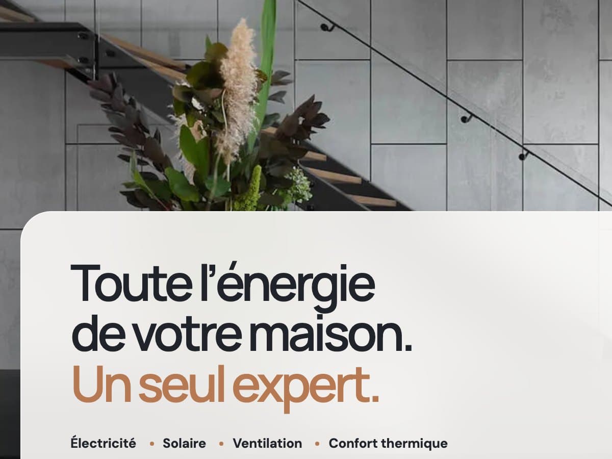 Le titre de la page d’accueil de GM Concept, vu de près